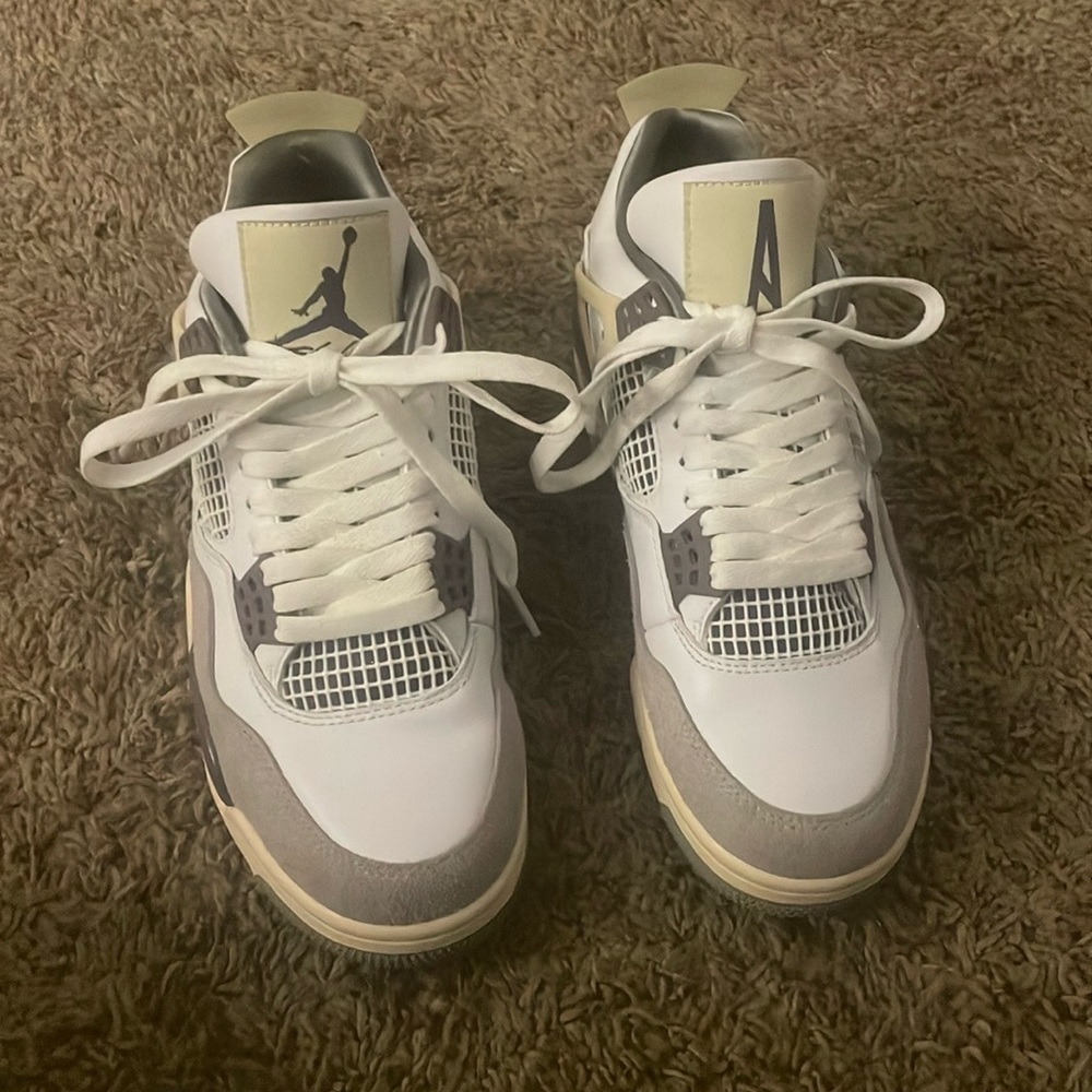 Air Jordan 4 Retros Brown and Cream